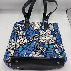 Vera Bradley tote bag Blue Bayou pattern Quilted cotton